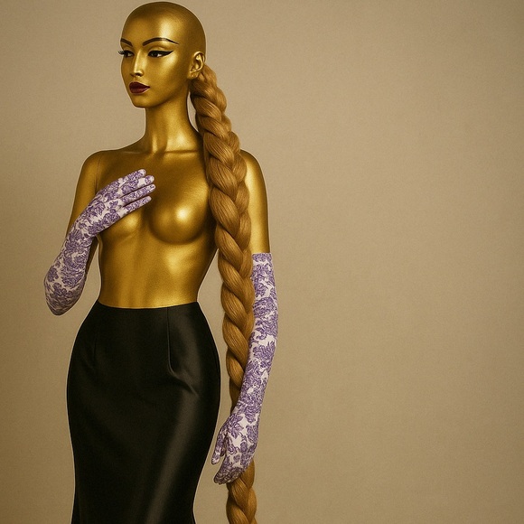 Toile Fancy Opera Gloves - Picture 7 of 7